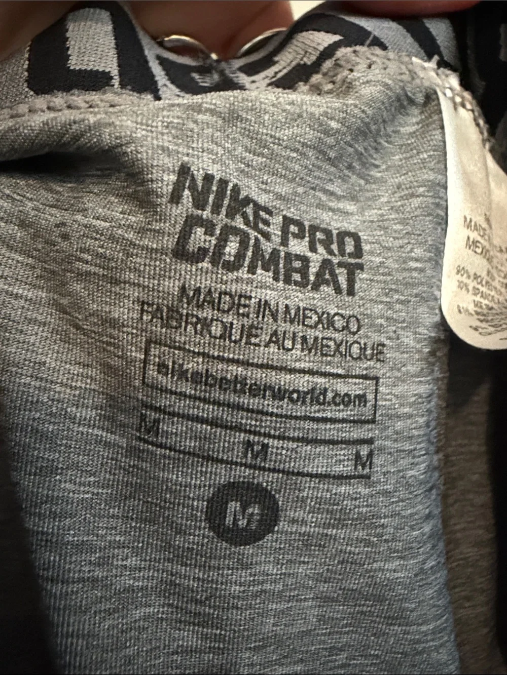 Men’s Gray Compression Base Layer size: M